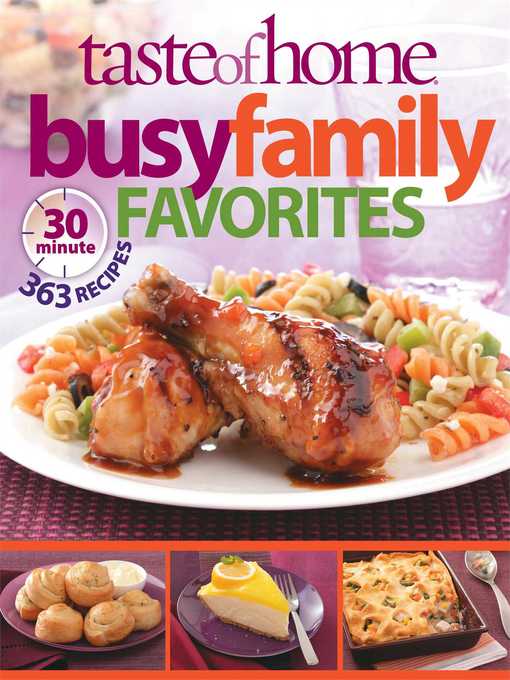 Title details for Busy Family Favorites by Taste Of Home - Wait list